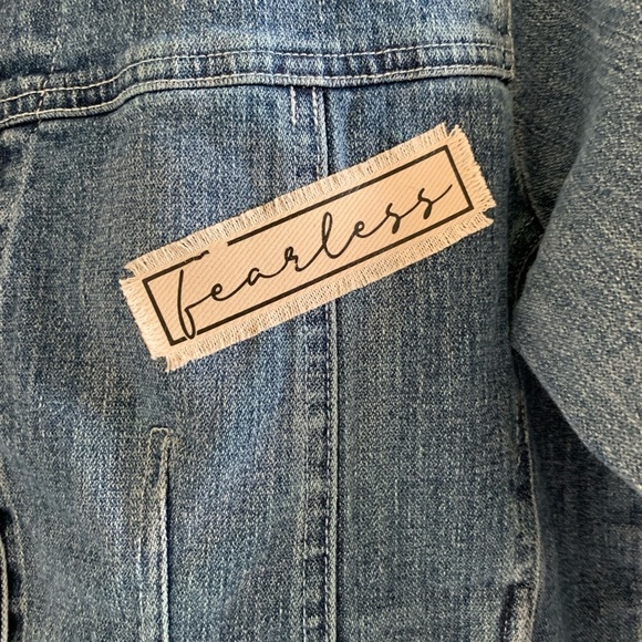 Denim/jean jacket customized size medium - Picture 4 of 6